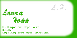 laura hopp business card